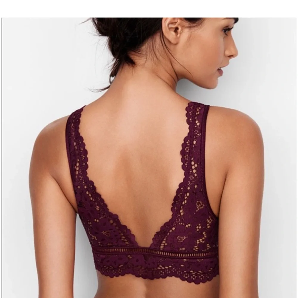 Victoria's Secret Deep Purple Lace Bralette